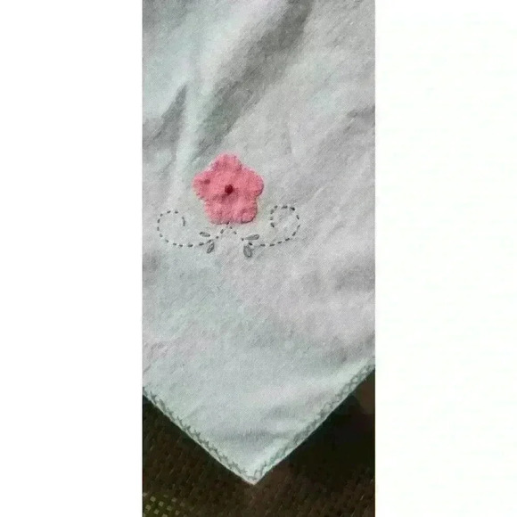 Set of 6-Pink Flower Embroiderd Napkins - Picture 1 of 4